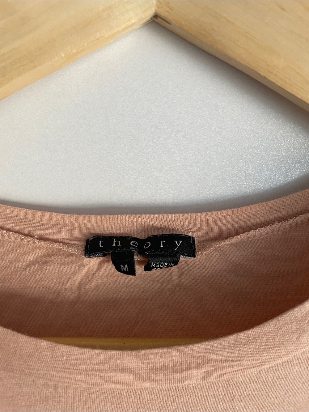 Theory Blush Long-Sleeve Crew Neck stretchy Top - Picture 2 of 5